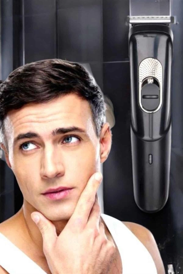 Saç Sakal Vücut Şarjlı Kablosuz Tıraş Makinesi Profesyonel Paslanmaz Çelik ( Lisinya )