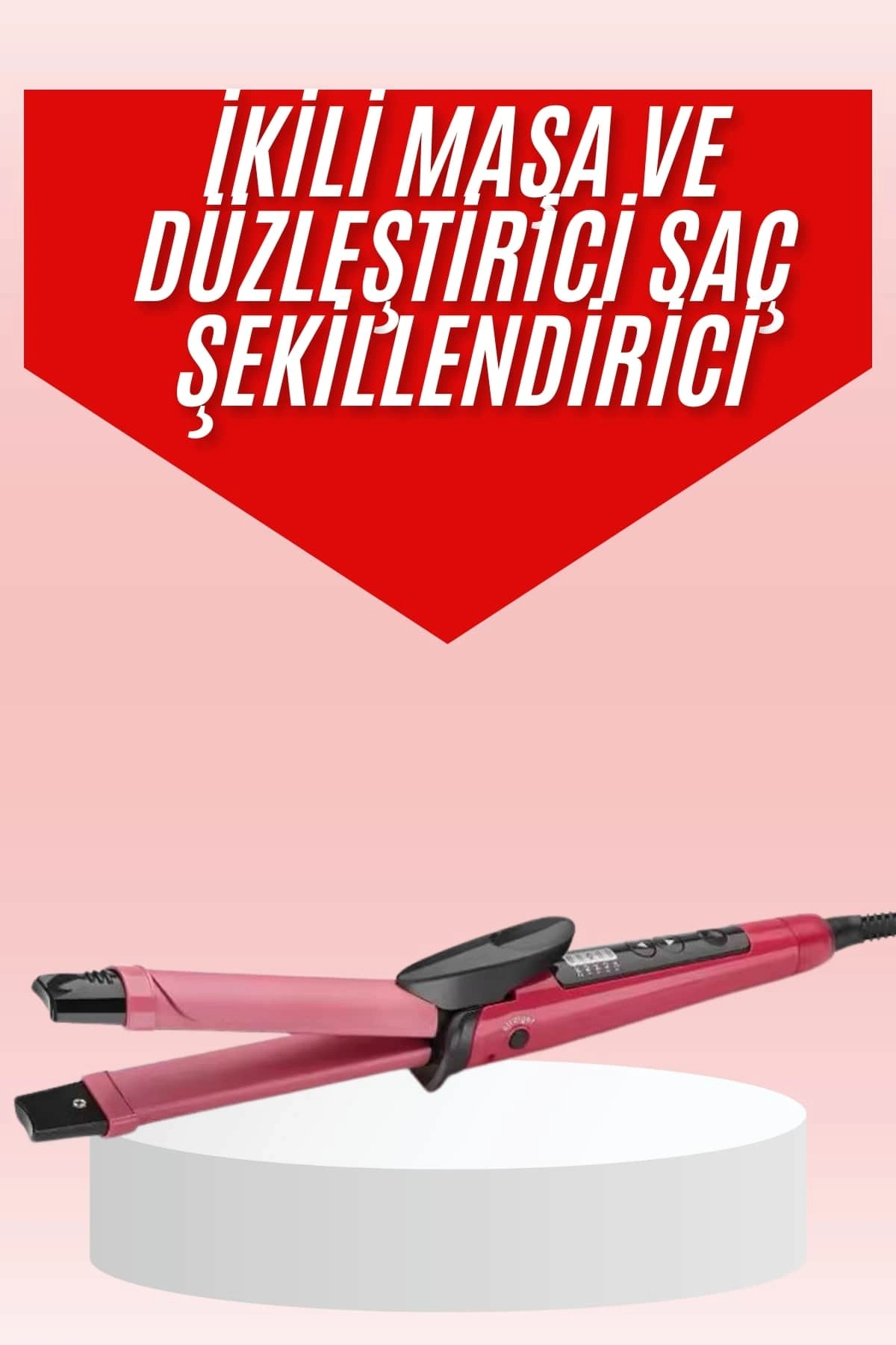 Saç Şekillendirici Düzleştirici Ve Maşa Özellikli Şekillendirici Seramik Kaplama ( Lisinya )