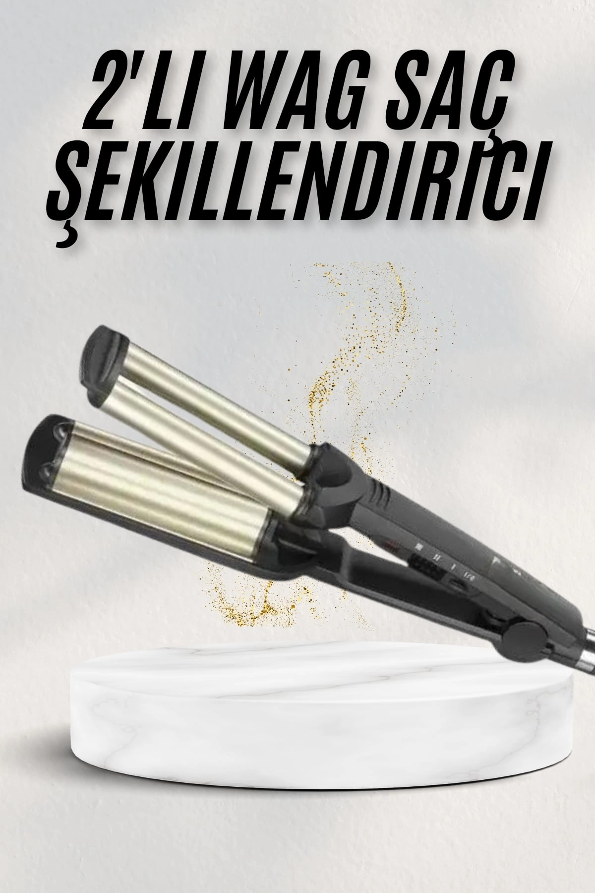 Saç Şekillendirici Wag Maşa Su Dalga Maşası Tüm Saç Tiplerine Uygun ( Lisinya )