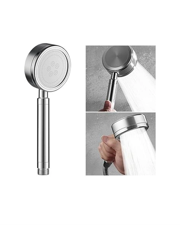 Sağlam Metal Hortum Bağlantılı, 360° Hareketli Duş Başlığı ( Lisinya )