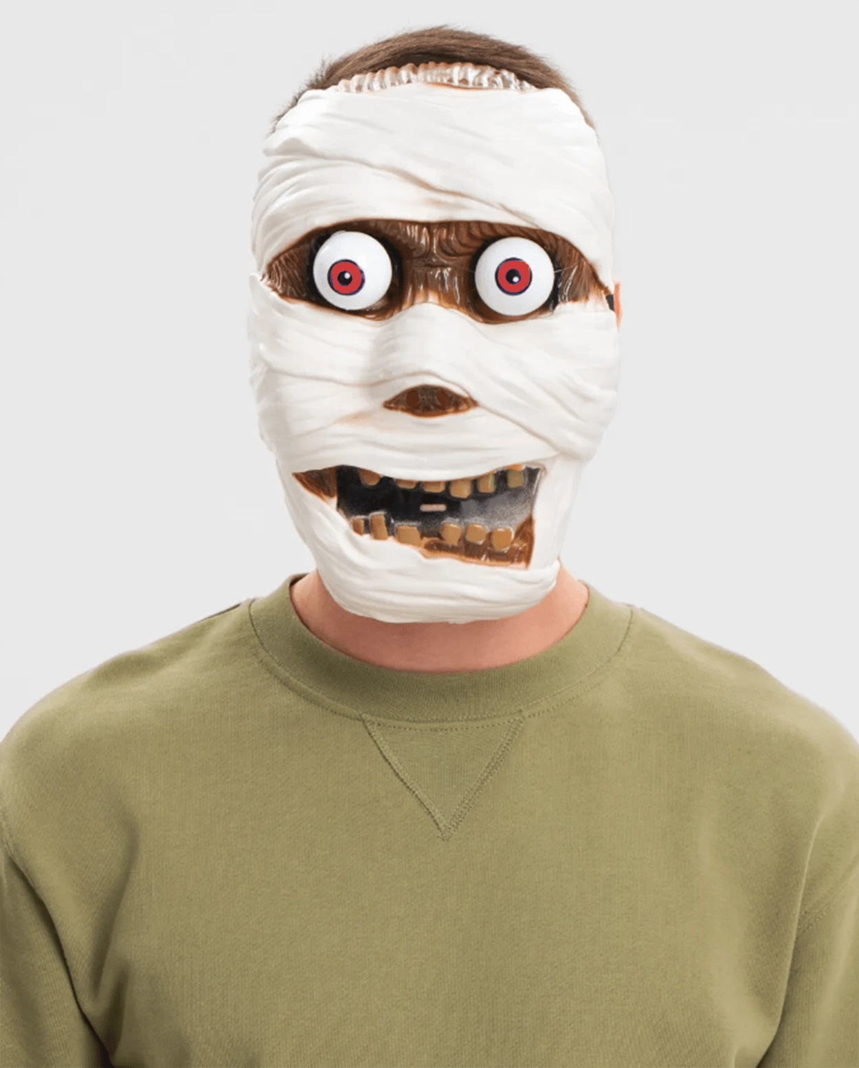 Sallanan Yaylı Oynar Gözlü Mumya Maskesi ( Lisinya )