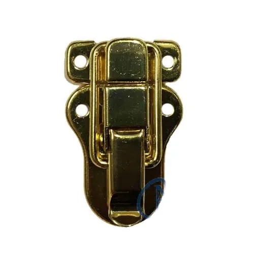Sandık, Kutu Klipsi, Ön Kilidi - 48x30mm, Altın, 1 Adet ( Lisinya )