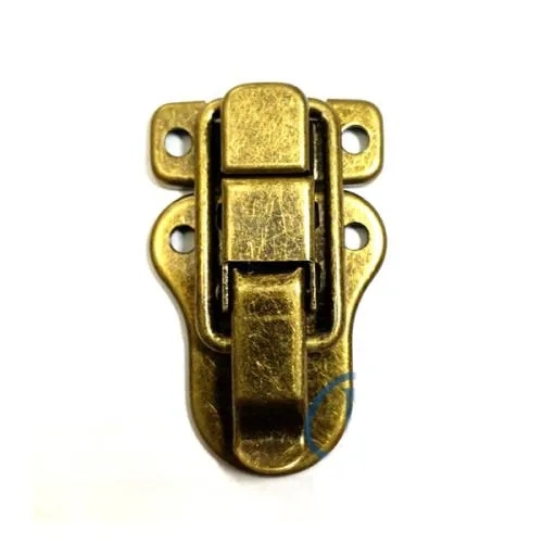 Sandık, Kutu Klipsi, Ön Kilidi - 48x30mm, Antik, 100 Adet ( Lisinya )