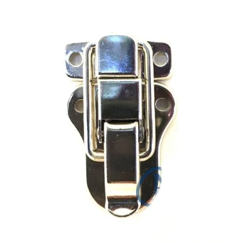 Sandık, Kutu Klipsi, Ön Kilidi - 48x30mm, Nikel, 100 Adet ( Lisinya )