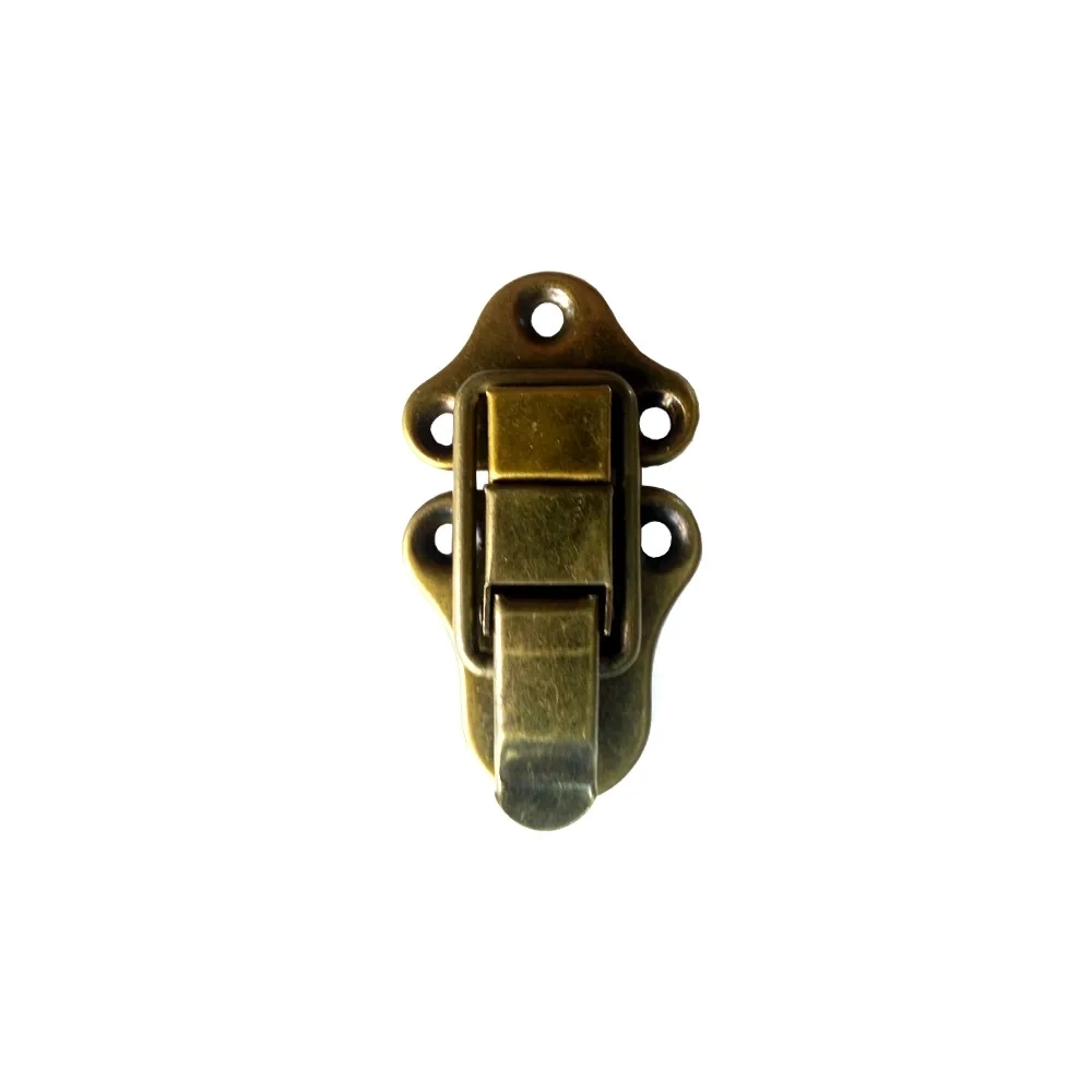 Sandık, Kutu Klipsi, Ön Kilidi - 72x40mm, Antik, 100 Adet ( Lisinya )