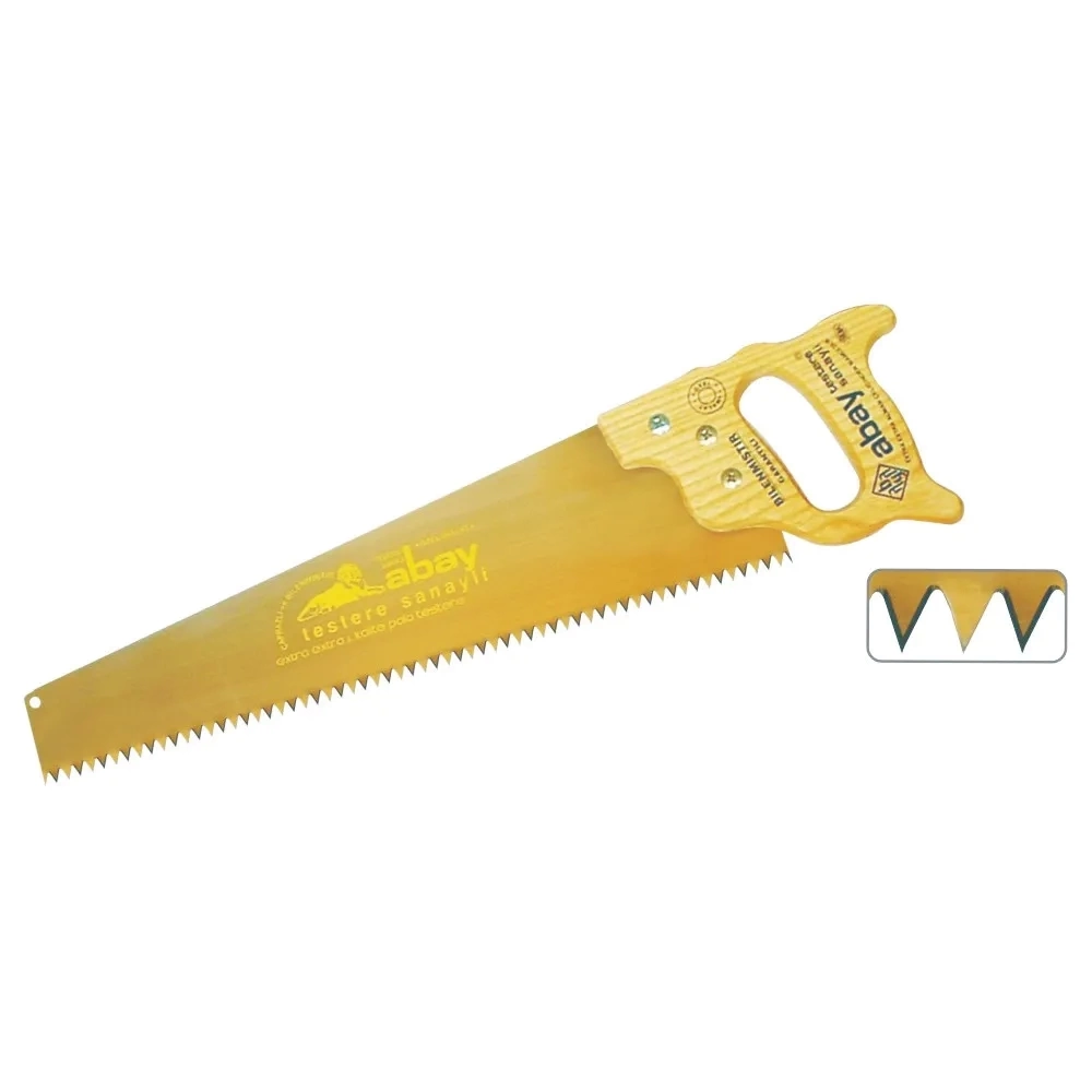 Sarı Çelik Pala Testere 50 Cm - Ahşap Sap ( Lisinya ) Sarı Çelik Pala Testere 50 Cm - Ahşap Sap ( Lisinya )
