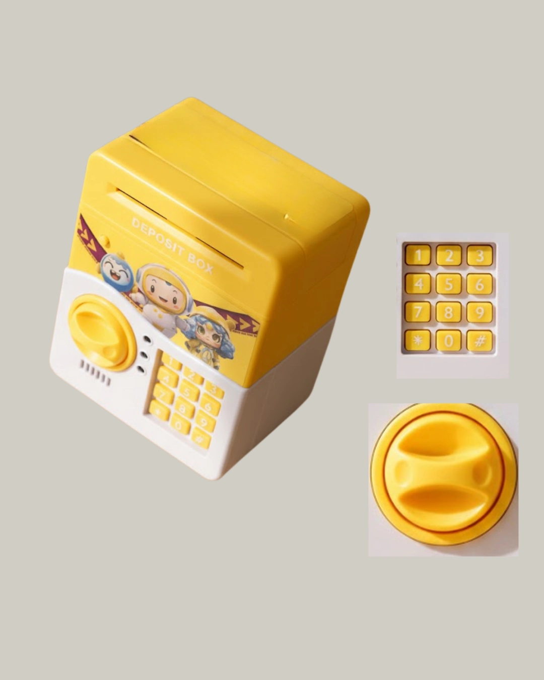 Sarı Elektronik Şifreli Atm Görünümlü Çocuk Kumbarası ( Lisinya ) Sarı Elektronik Şifreli Atm Görünümlü Çocuk Kumbarası ( Lisinya )