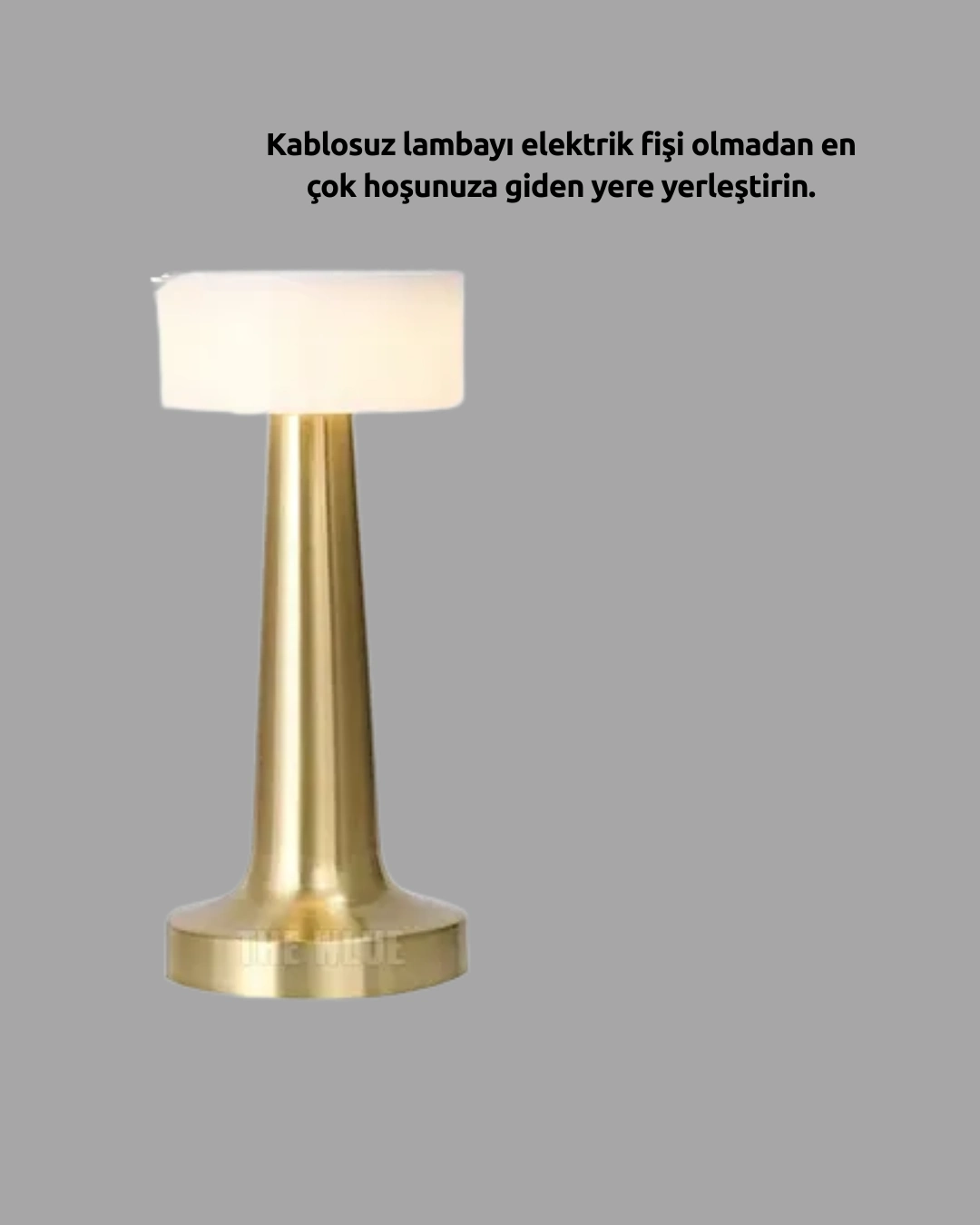 Şarj Edilebilir Led Masa Lambası – Usb Girişli, Metal Yapı ( Lisinya )