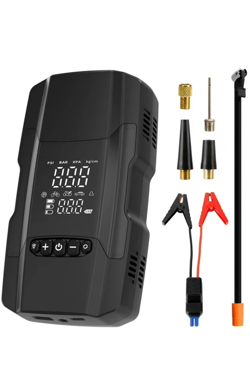 Şarjlı 10.000 Mah Akıllı Dijital Lastik Şişirme Pompası | 150 Psı | 12v Akü Şarj Takviyeli ( Lisinya )