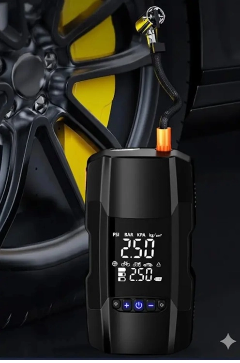 Şarjlı 10.000 Mah Akıllı Dijital Lastik Şişirme Pompası | 150 Psı | 12v Akü Şarj Takviyeli ( Lisinya )