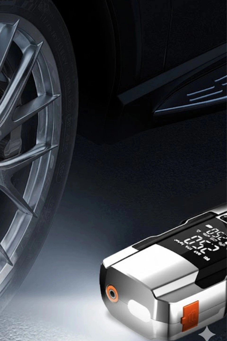 Şarjlı 10.000 Mah Akıllı Dijital Lastik Şişirme Pompası | 150 Psı | 12v Akü Şarj Takviyeli ( Lisinya )