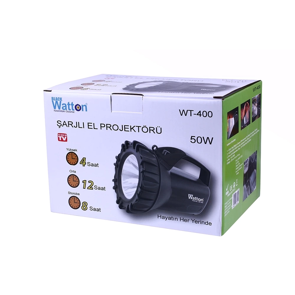 Şarjlı 50 W Büyük Fener  Wt-400 ( Lisinya )
