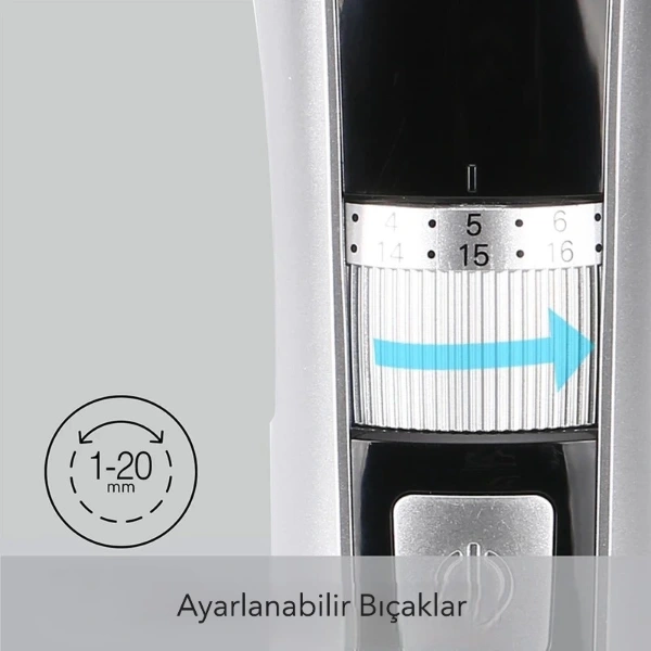 Şarjlı Ayarlanabilir Başlıklı Saç Sakal Traş Makinesi ( Lisinya ) Şarjlı Ayarlanabilir Başlıklı Saç Sakal Traş Makinesi ( Lisinya )