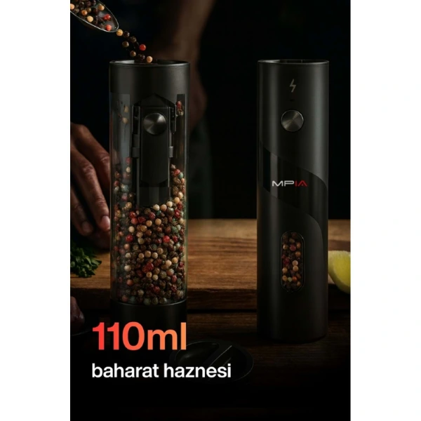 Şarjlı Baharat Öğütücü 100 Ml ( Lisinya ) Şarjlı Baharat Öğütücü 100 Ml ( Lisinya )