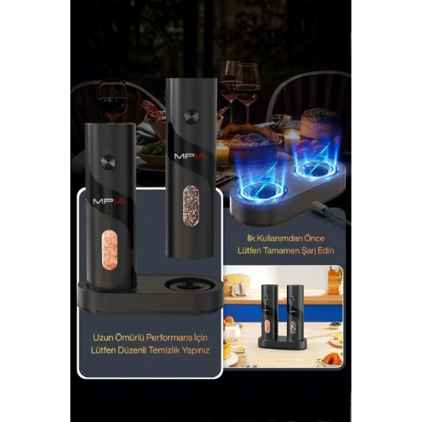 Şarjlı Baharat Öğütücü 100 Ml ( Lisinya ) Şarjlı Baharat Öğütücü 100 Ml ( Lisinya )