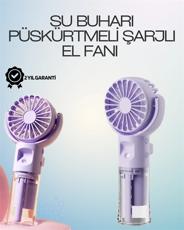 Şarjlı Buğu Fanı – Nemlendirici Sis Fonksiyonlu, Tip-c Girişli, Taşınabilir Masa Fanı ( Lisinya ) Şarjlı Buğu Fanı – Nemlendirici Sis Fonksiyonlu, Tip-c Girişli, Taşınabilir Masa Fanı ( Lisinya )