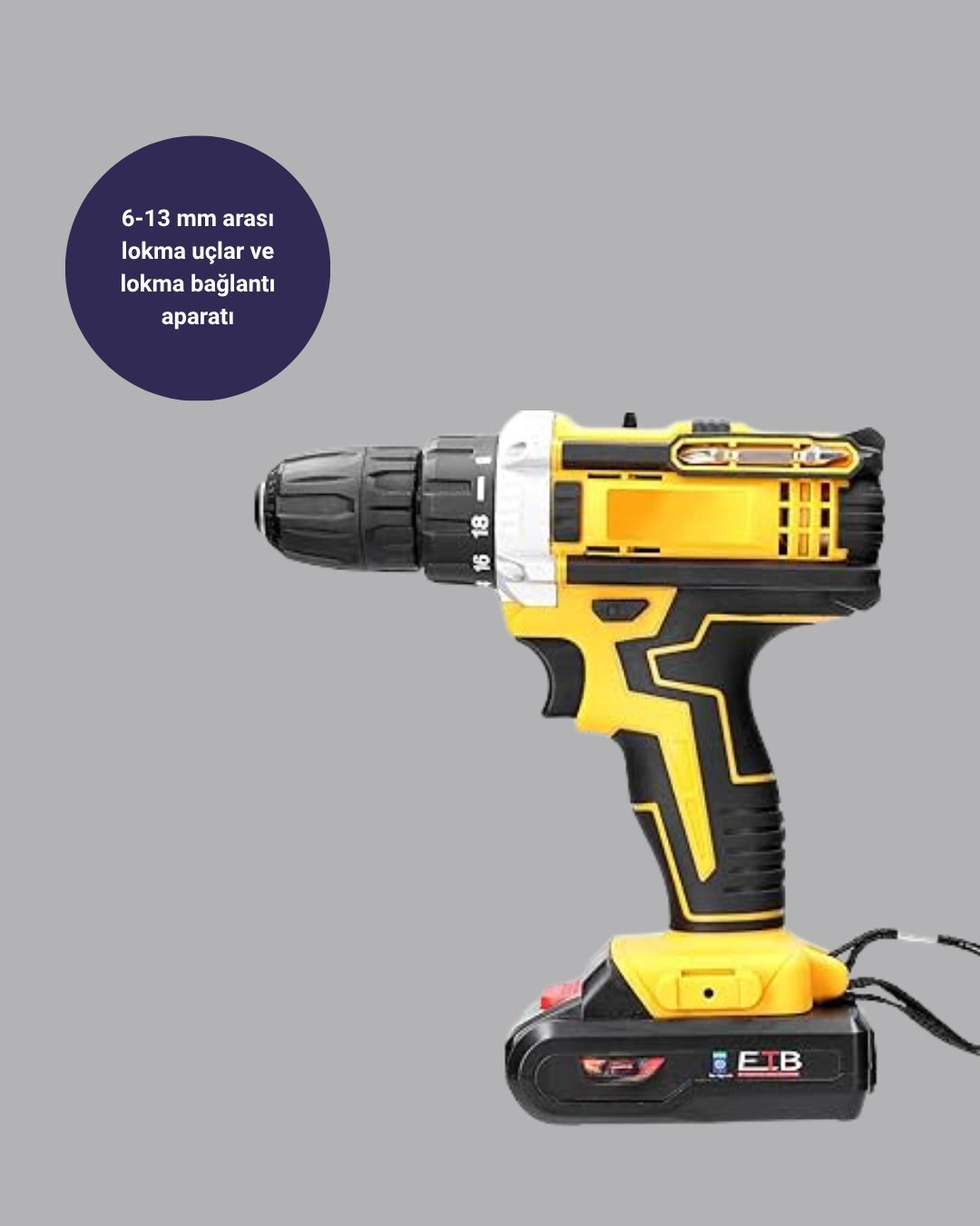 Şarjlı Darbeli Matkap Seti – 2 Bataryalı, 24w Güç, 24 Parça Aksesuar, Led Işıklı ( Lisinya )