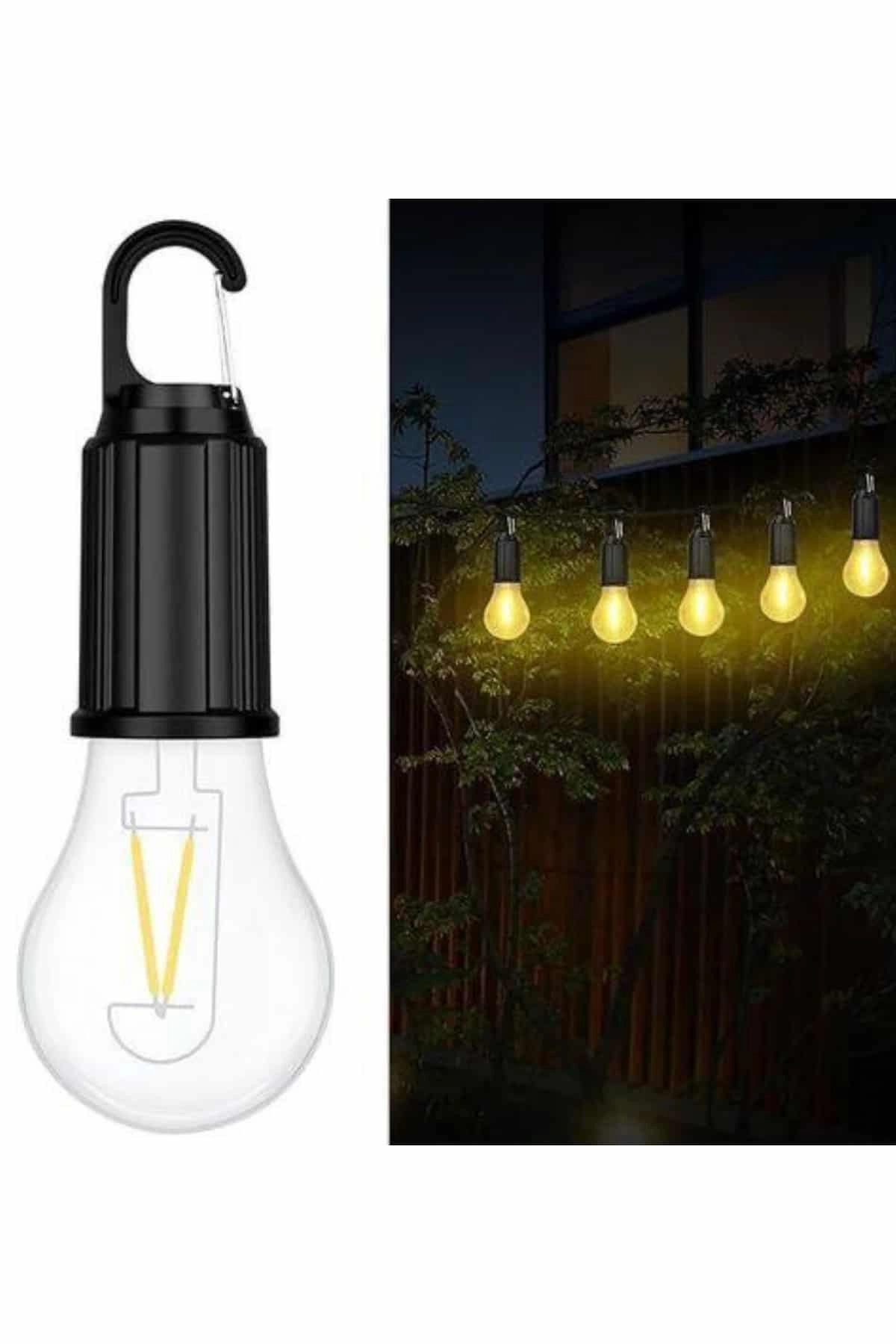 Şarjlı Dekoratif Kamp Lambası Askılı Ampul Led Işık Type-c Girişli ( Lisinya ) Şarjlı Dekoratif Kamp Lambası Askılı Ampul Led Işık Type-c Girişli ( Lisinya )