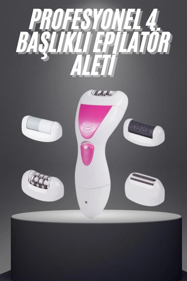 Şarjlı Epilasyon Cihazı Çok Başlıklı Ayak Bakımına Uygun Epilatör Aleti ( Lisinya )