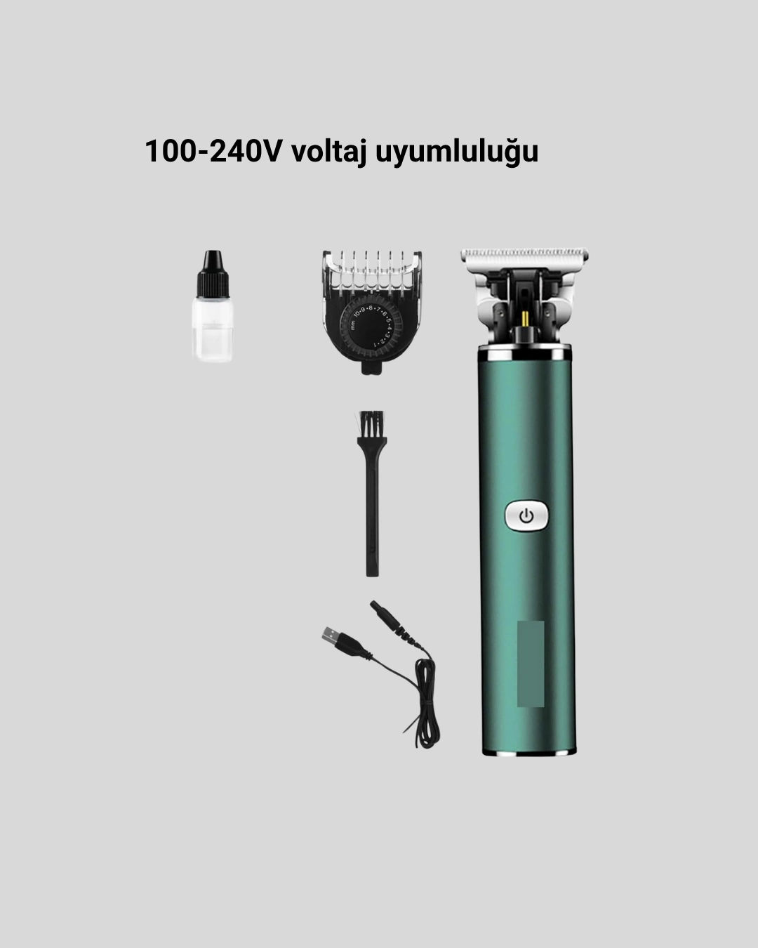 Şarjlı Erkek Tıraş Makinesi – 180 Dakika Pil Ömrü, 2.5 Saat Hızlı Şarj, Usb Ve Powerbank Uyumlu ( Lisinya )