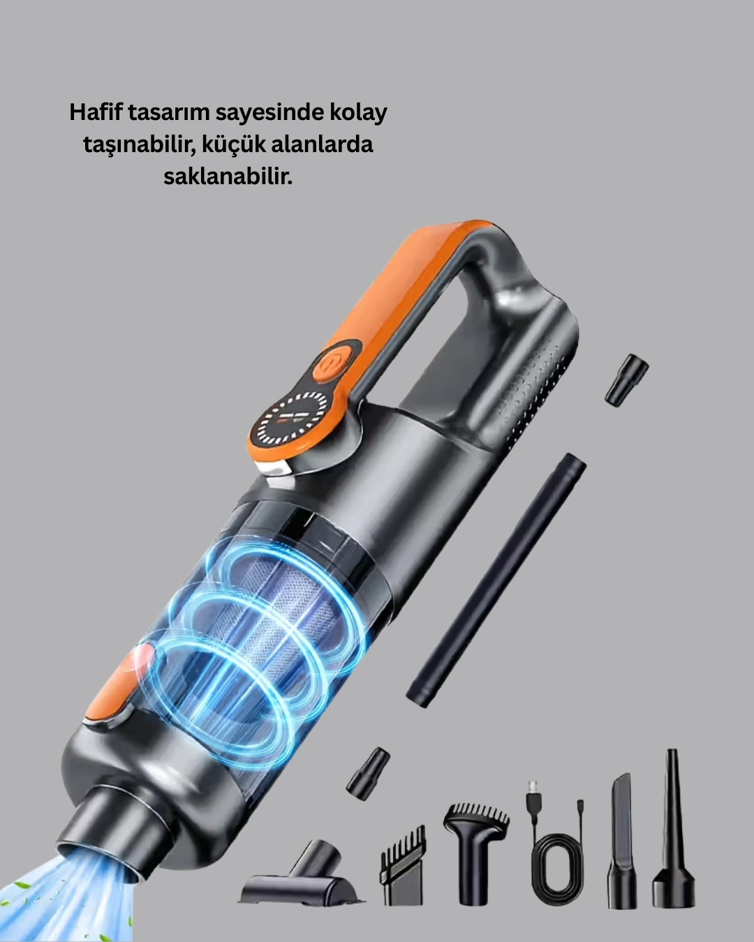 Şarjlı Kablosuz El Süpürgesi Yüksek Emiş Güçlü Ve Çok Başlıklı ( Lisinya )