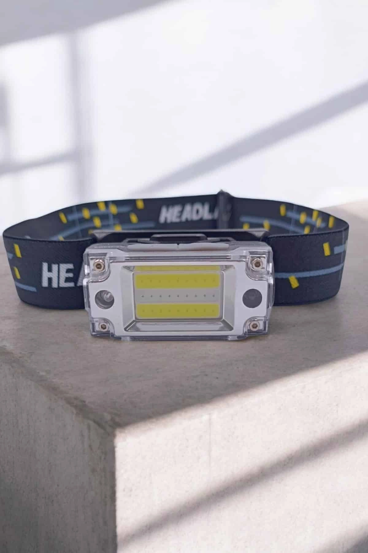 Şarjlı Kafa Feneri Suya Dayanıklı Ayarlanabilir Kamp Feneri ( Lisinya )