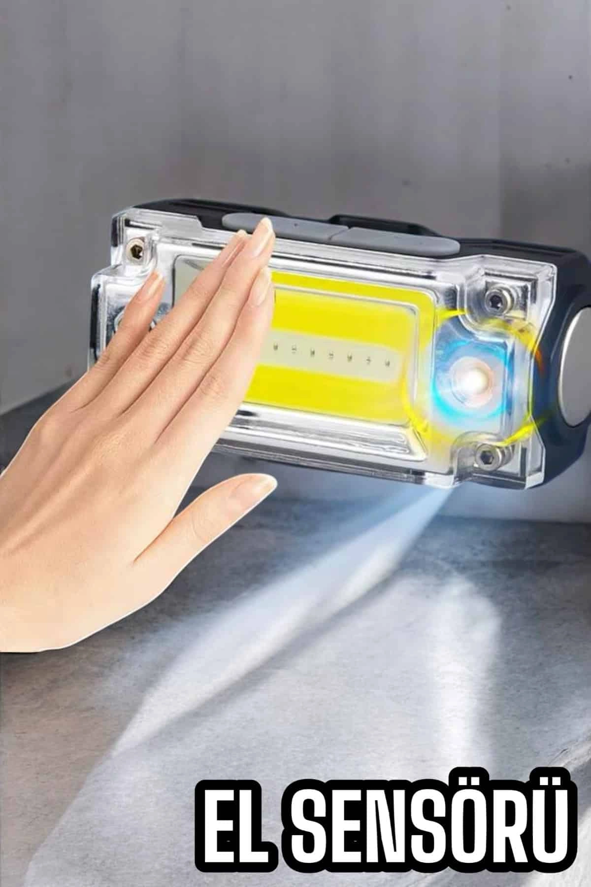 Şarjlı Kafa Feneri Suya Dayanıklı Ayarlanabilir Kamp Feneri ( Lisinya )