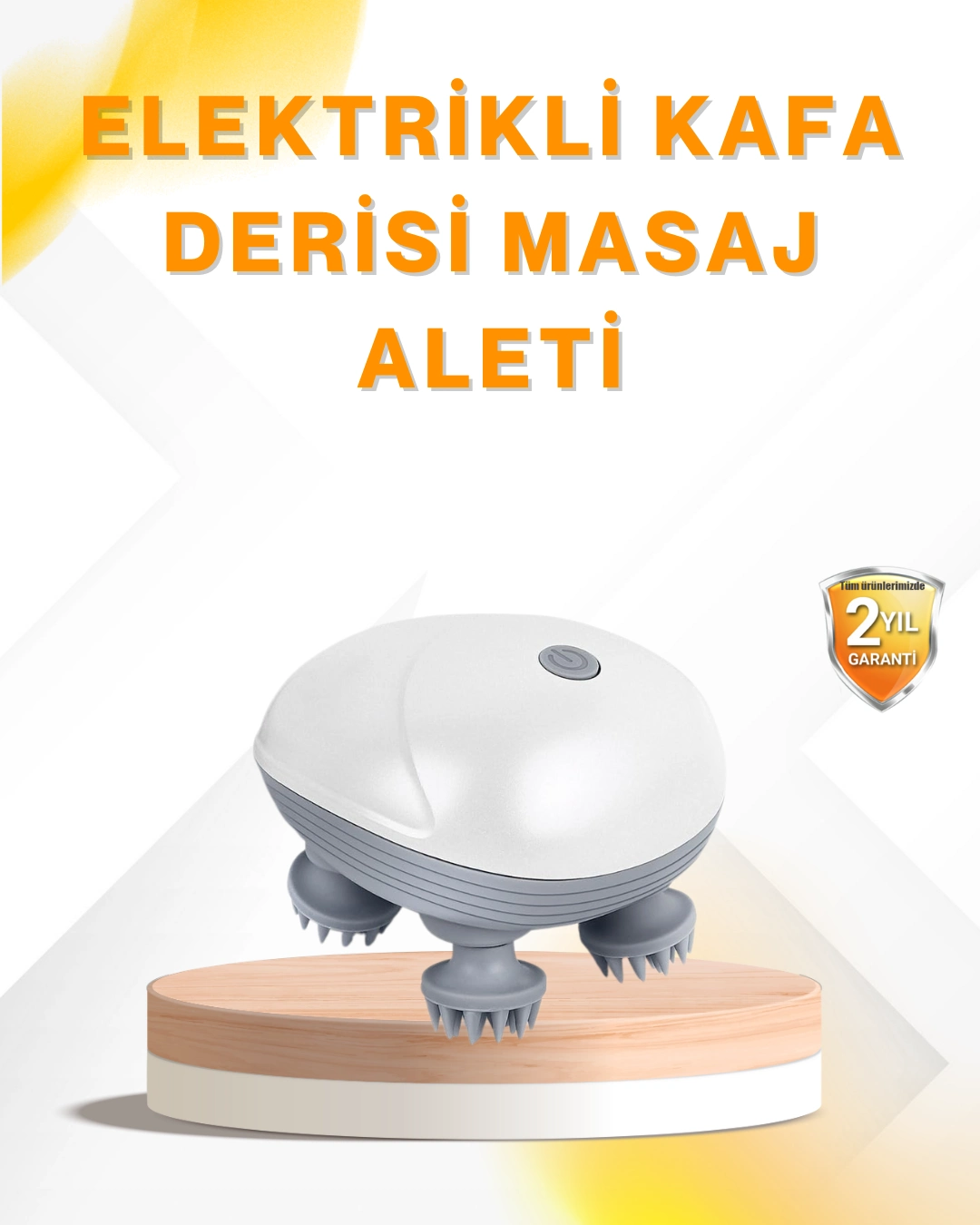 Şarjlı Kafa Masaj Aleti 3 Hız Ayarlı Derin Masaj ( Lisinya )