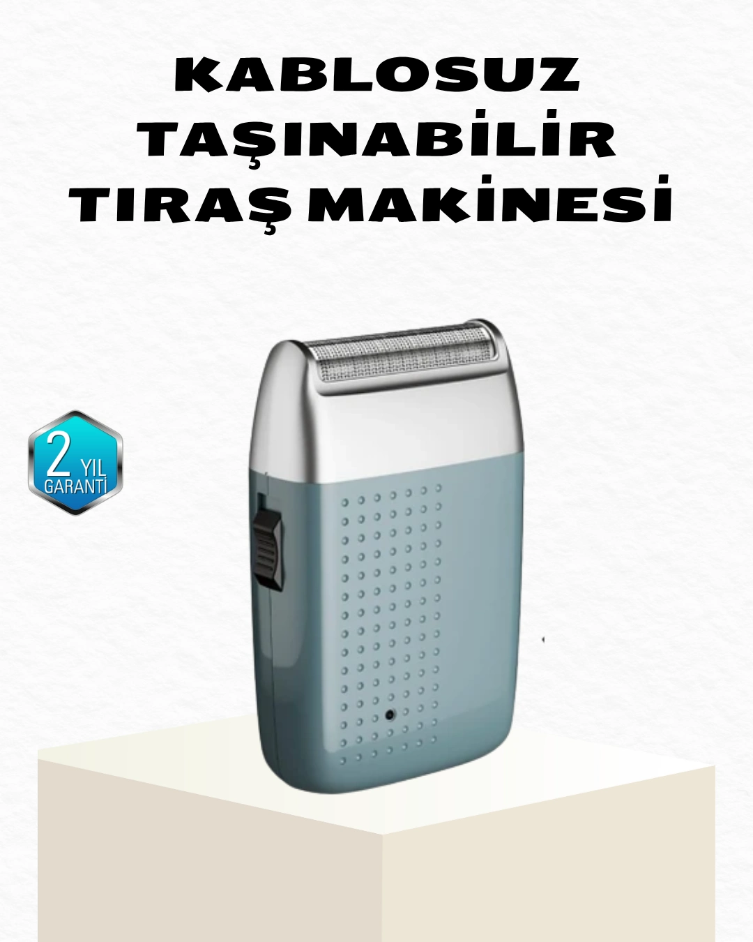 Şarjlı Kuru Kullanım Tıraş Makinesi – Kablosuz, Taşınabilir ( Lisinya )