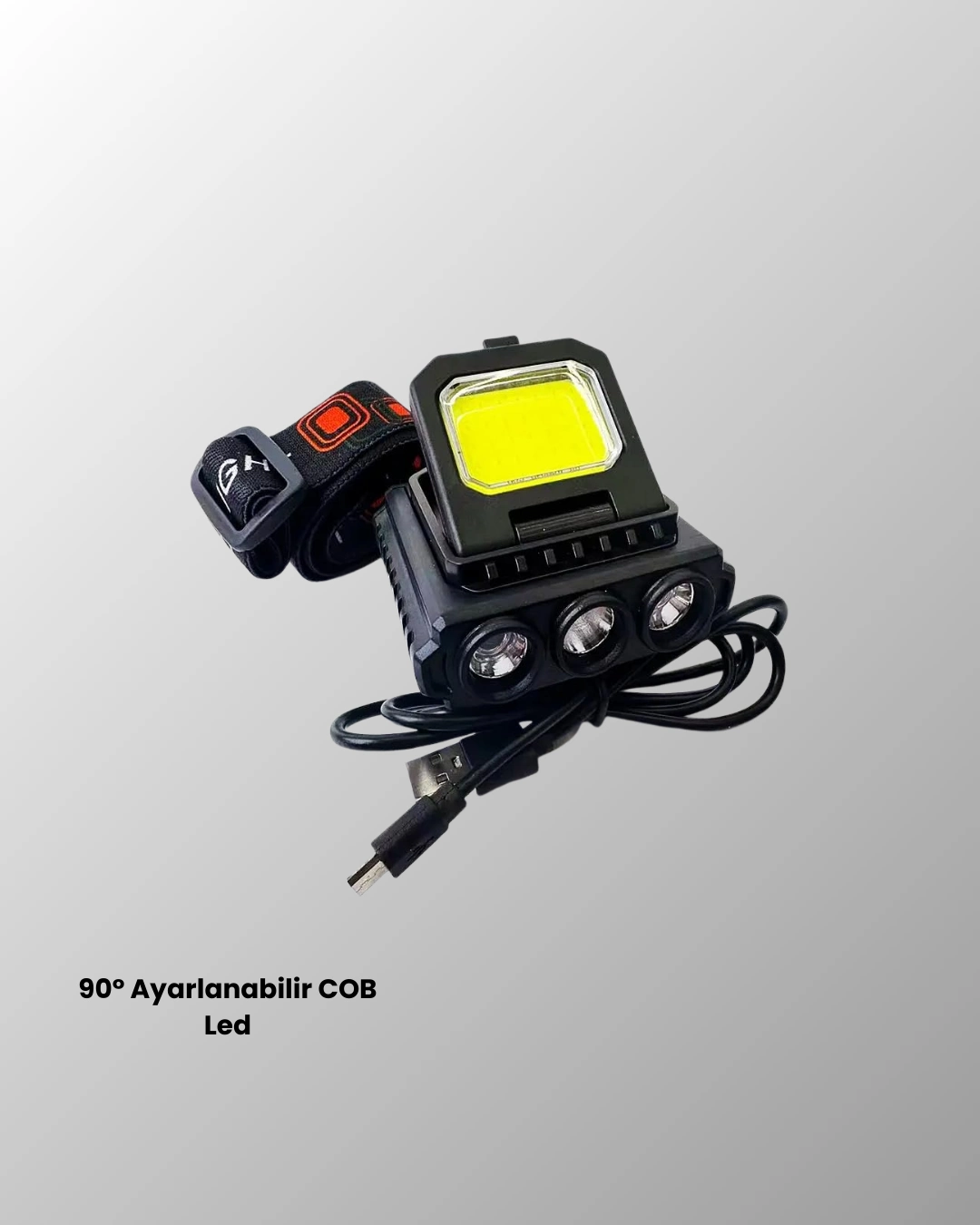 Şarjlı Led Kafa Lambası 800 Lumen Cob Xpe Ayarlanabilir Başlıklı ( Lisinya ) Şarjlı Led Kafa Lambası 800 Lumen Cob Xpe Ayarlanabilir Başlıklı ( Lisinya )