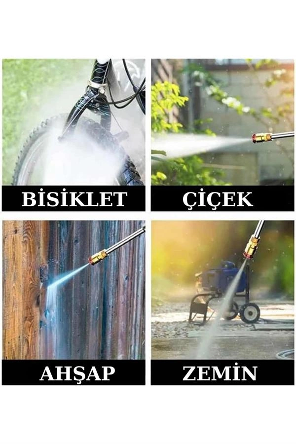 Şarjlı Oto Yıkama, Bahçe Sulama Tabancası Makinesi Yüksek Basınçlı ( Lisinya )