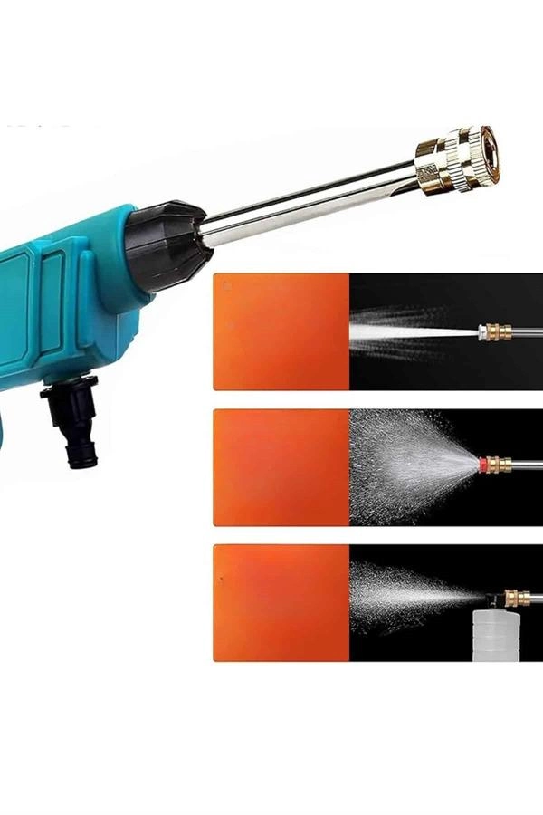 Şarjlı Oto Yıkama, Bahçe Sulama Tabancası Makinesi Yüksek Basınçlı ( Lisinya )