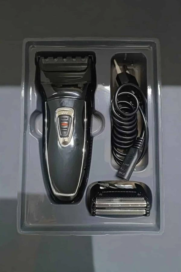 Şarjlı Paslanmaz Çelik Bıçaklı Ve Kablosuz Saç Sakal Tıraş Makinesi ( Lisinya )