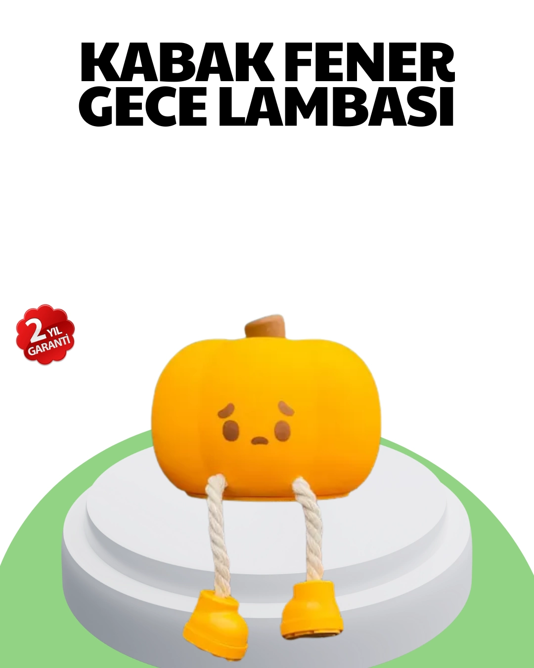 Şarjlı Pumpkin Led Masa Lambası Zamanlayıcılı Dokunmatik ( Lisinya )