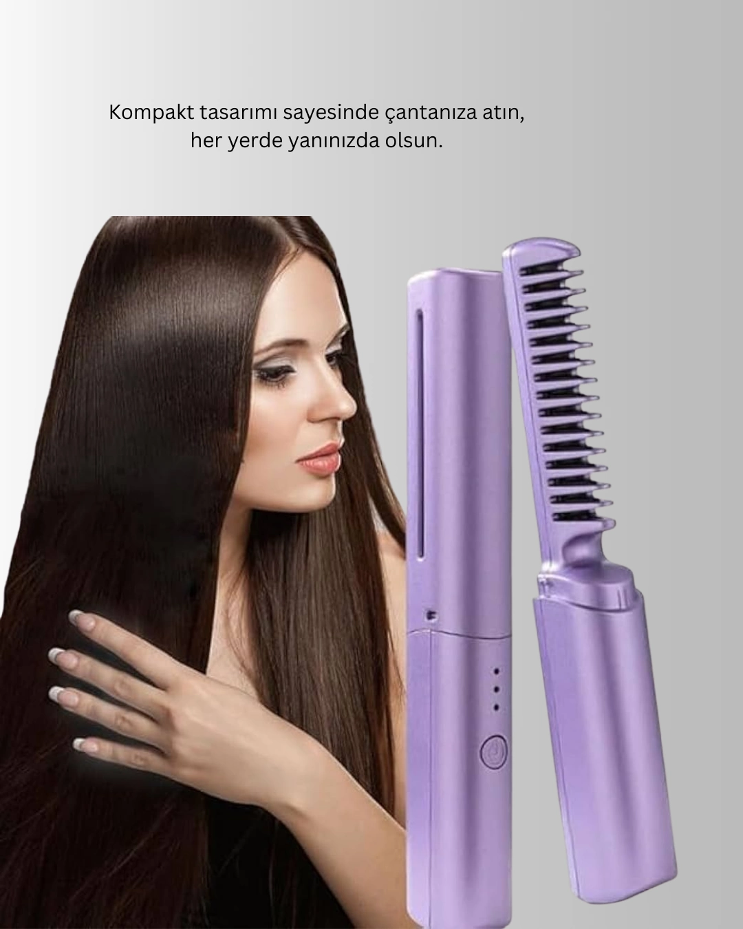 Şarjlı Saç Düzleştirici Tarak ( Lisinya ) Şarjlı Saç Düzleştirici Tarak ( Lisinya )