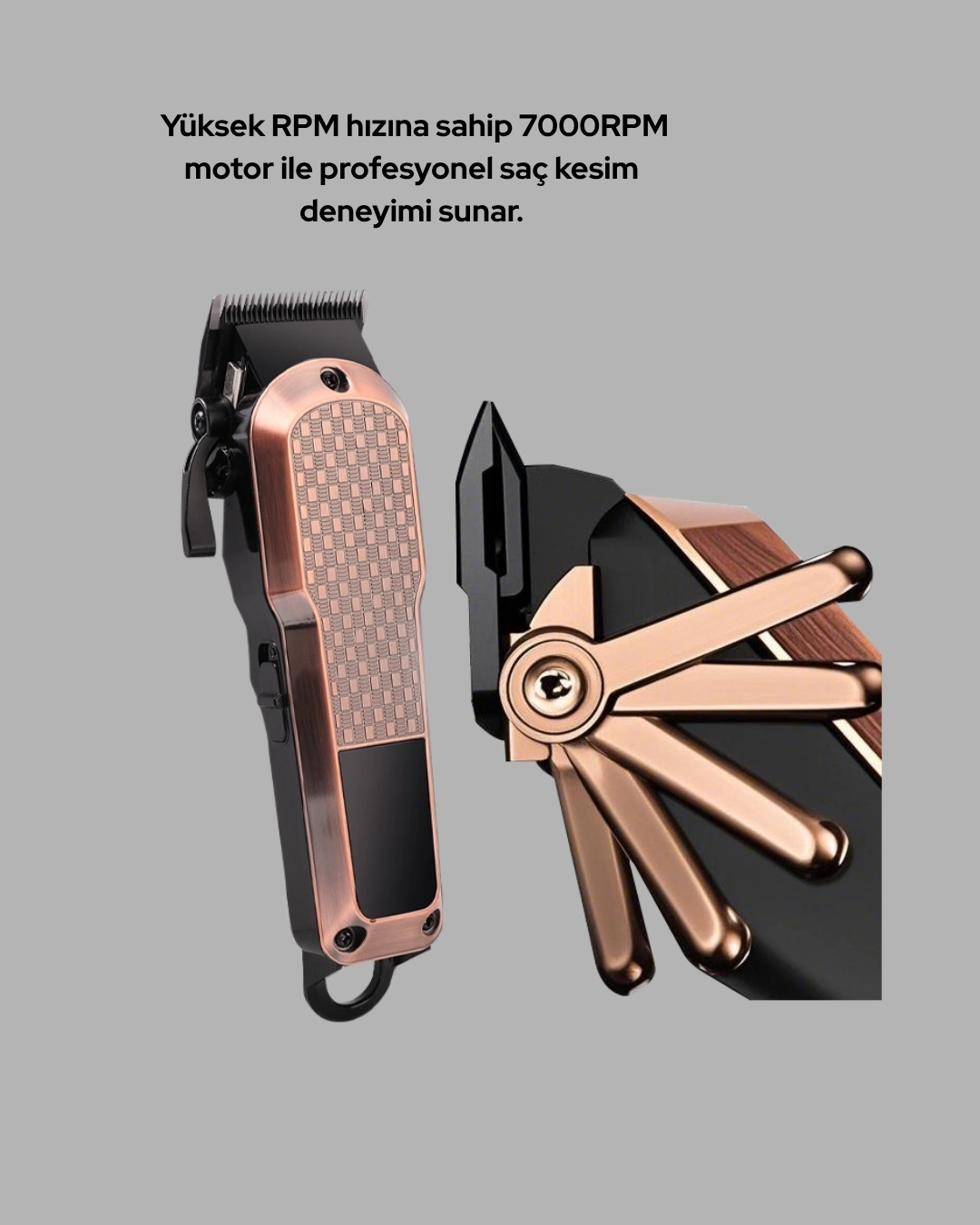 Şarjlı Saç Kesme Makinesi – Type-c Girişli, Lcd Ekranlı Ve Sessiz Motor ( Lisinya )