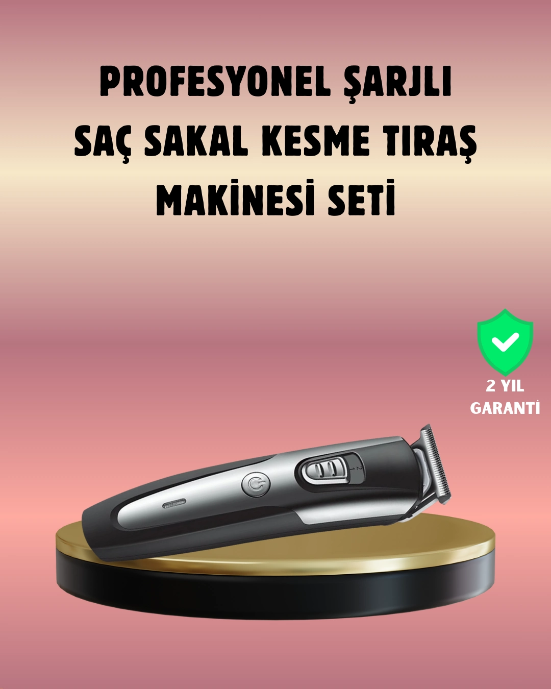 Şarjlı Saç Sakal Kesim Makinesi Detaylı Kesim İçin Hassas Başlıklı ( Lisinya )