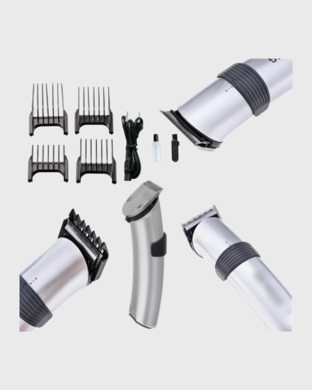 Şarjlı Saç Ve Sakal Kesme Makinesi – Paslanmaz Çelik Bıçak, Ayarlanabilir Başlık ( Lisinya )