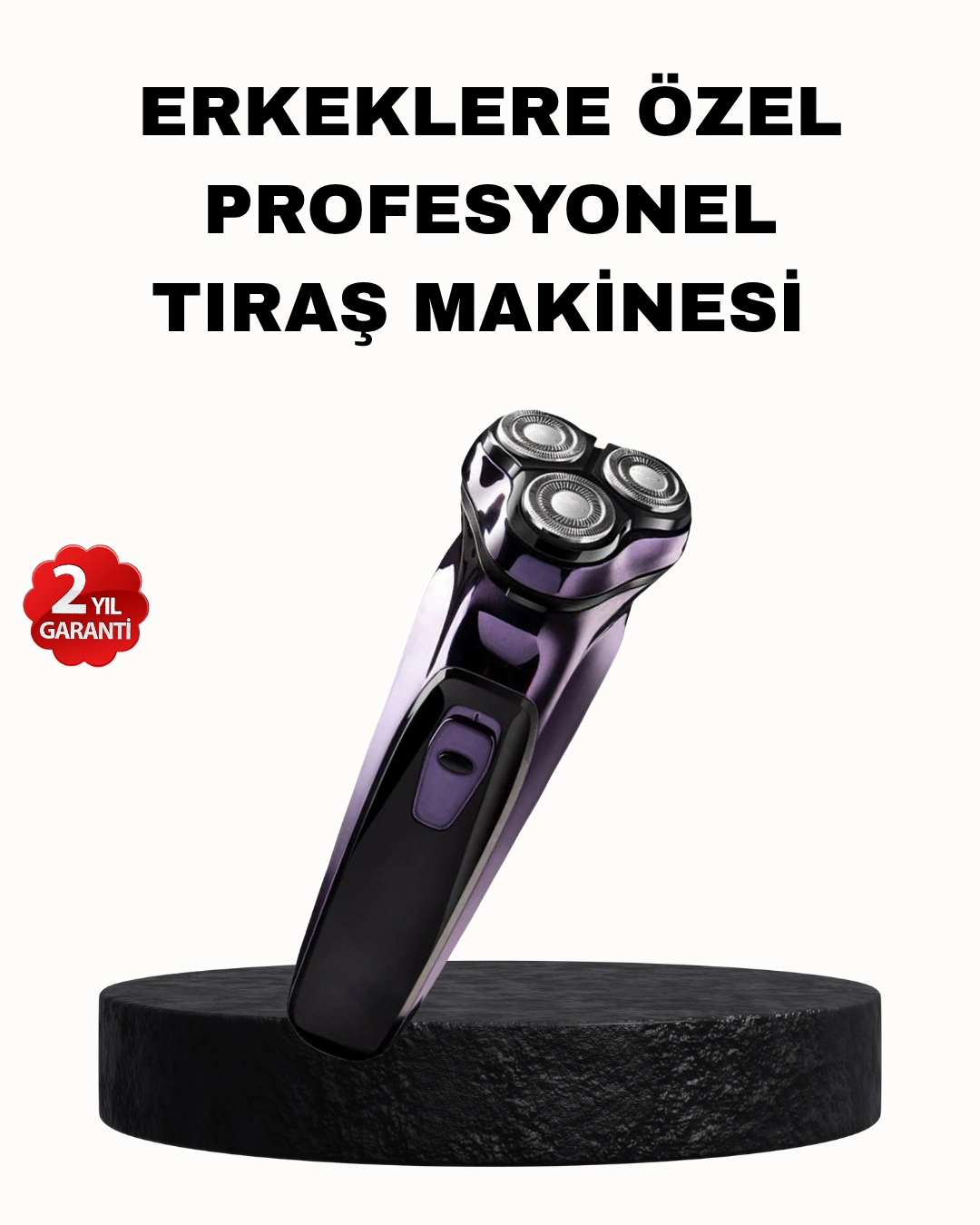 Şarjlı Saç Ve Sakal Tıraş Makinesi Kablosuz Kompakt Tasarımlı ( Lisinya )