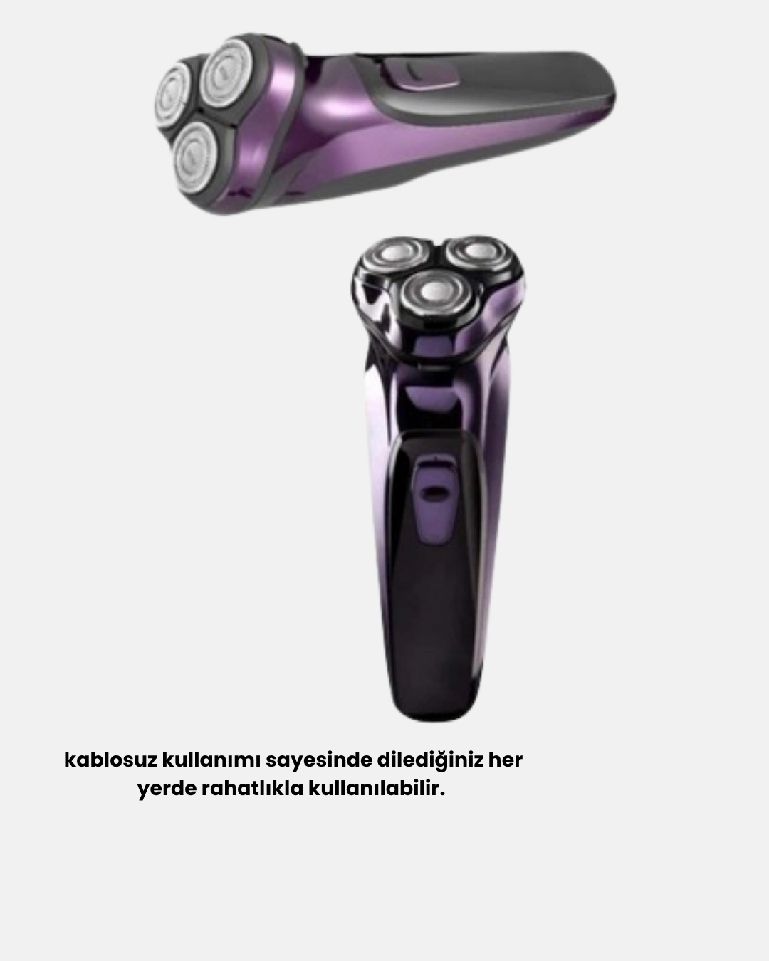 Şarjlı Saç Ve Sakal Tıraş Makinesi Kablosuz Kompakt Tasarımlı ( Lisinya )