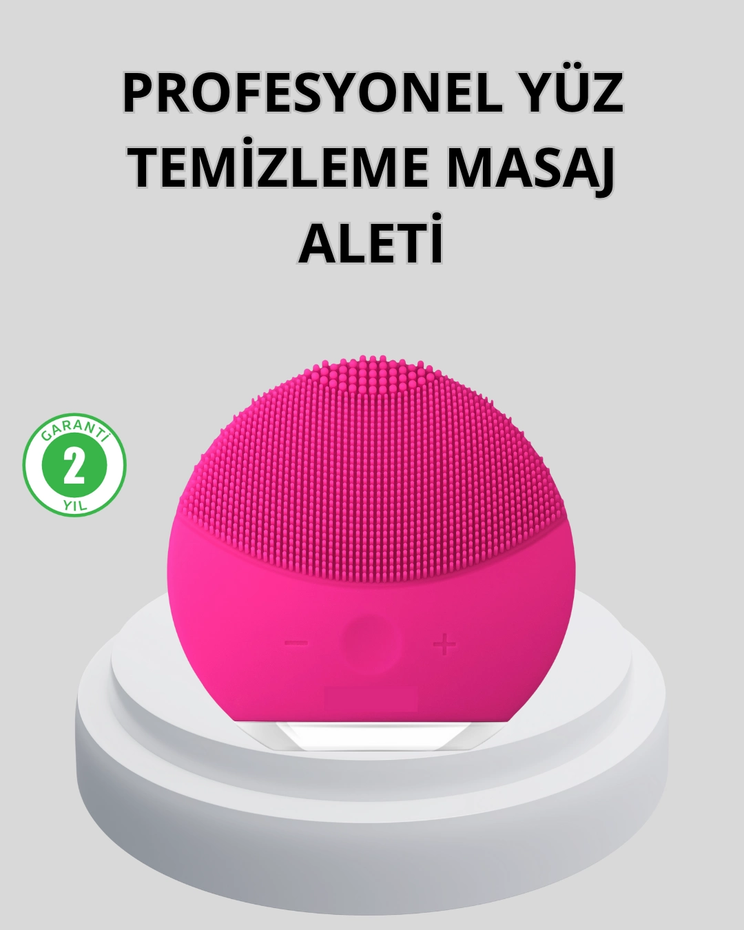 Şarjlı Su Geçirmez Yüz Temizleme Ve Masaj Aleti – 3 Fonksiyonlu ( Lisinya )