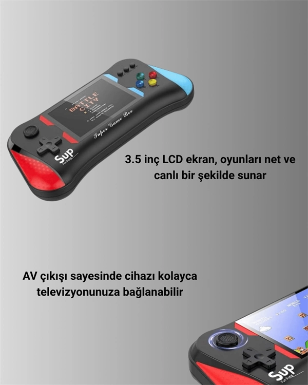 Şarjlı Taşınabilir Oyun Konsolu – X7m Retro Game Box ( Lisinya )