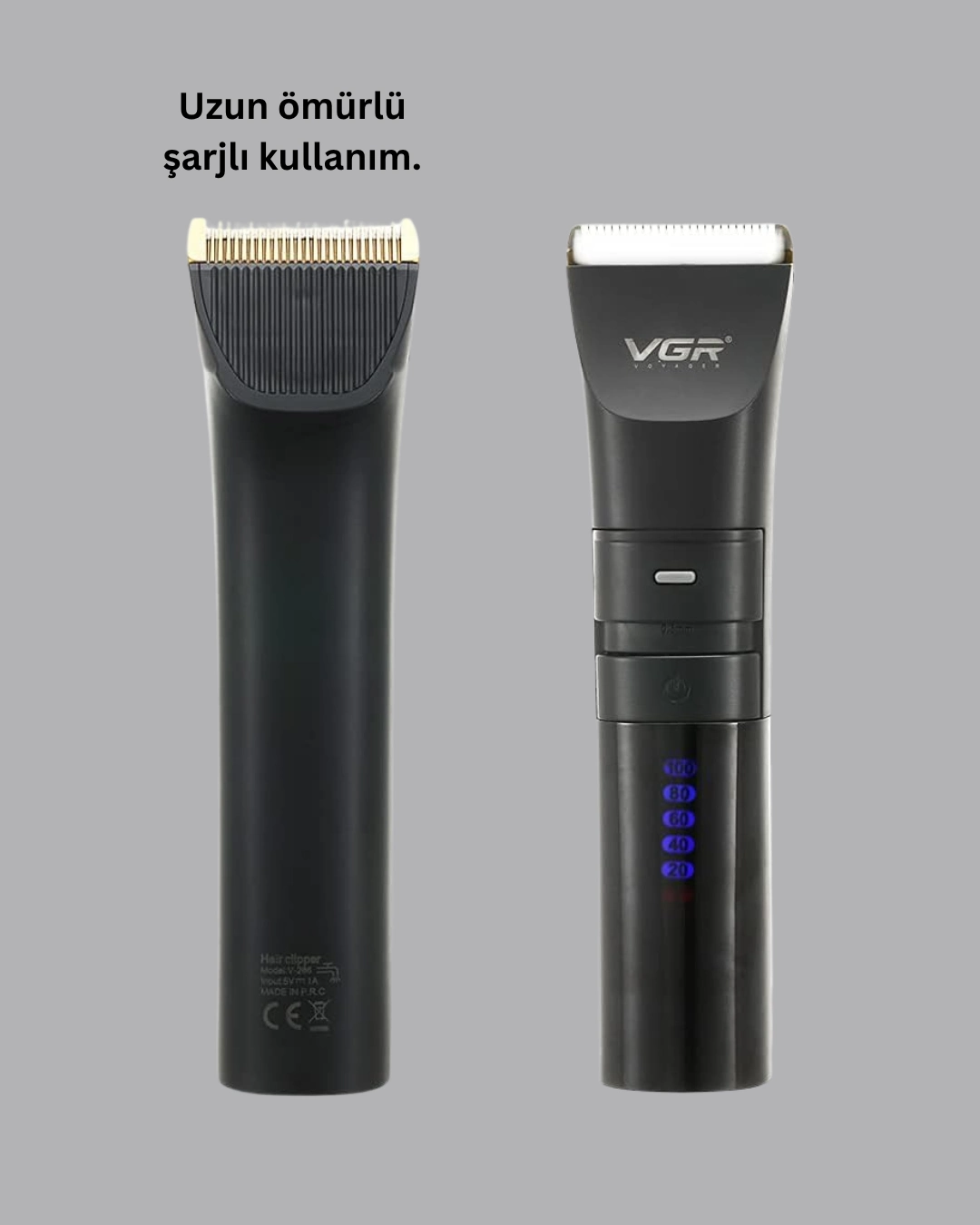 Şarjlı Tıraş Makinesi –dijital Ekranlı, Hızlı Şarjlı, Profesyonel Kesim Seti ( Lisinya )