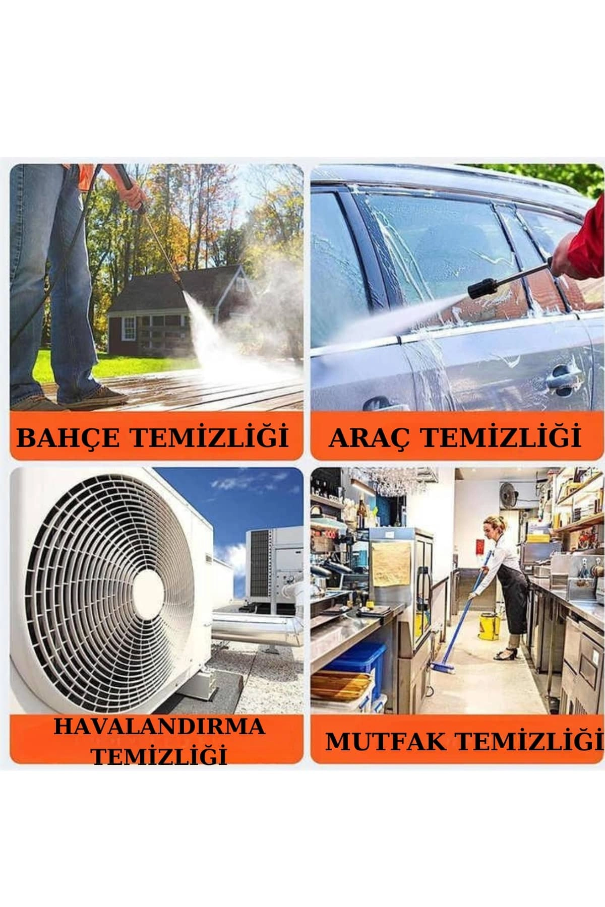 Şarjlı Ve Yüksek Basınçlı Oto Yıkama Makinesi Ve Sulama Tabancası Bahçe Yıkama Makinesi ( Lisinya )