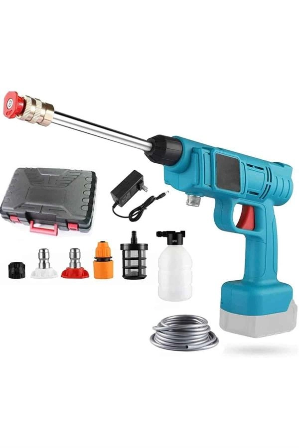 Şarjlı Ve Yüksek Basınçlı Oto Yıkama Makinesi Ve Sulama Tabancası Bahçe Yıkama Makinesi ( Lisinya )