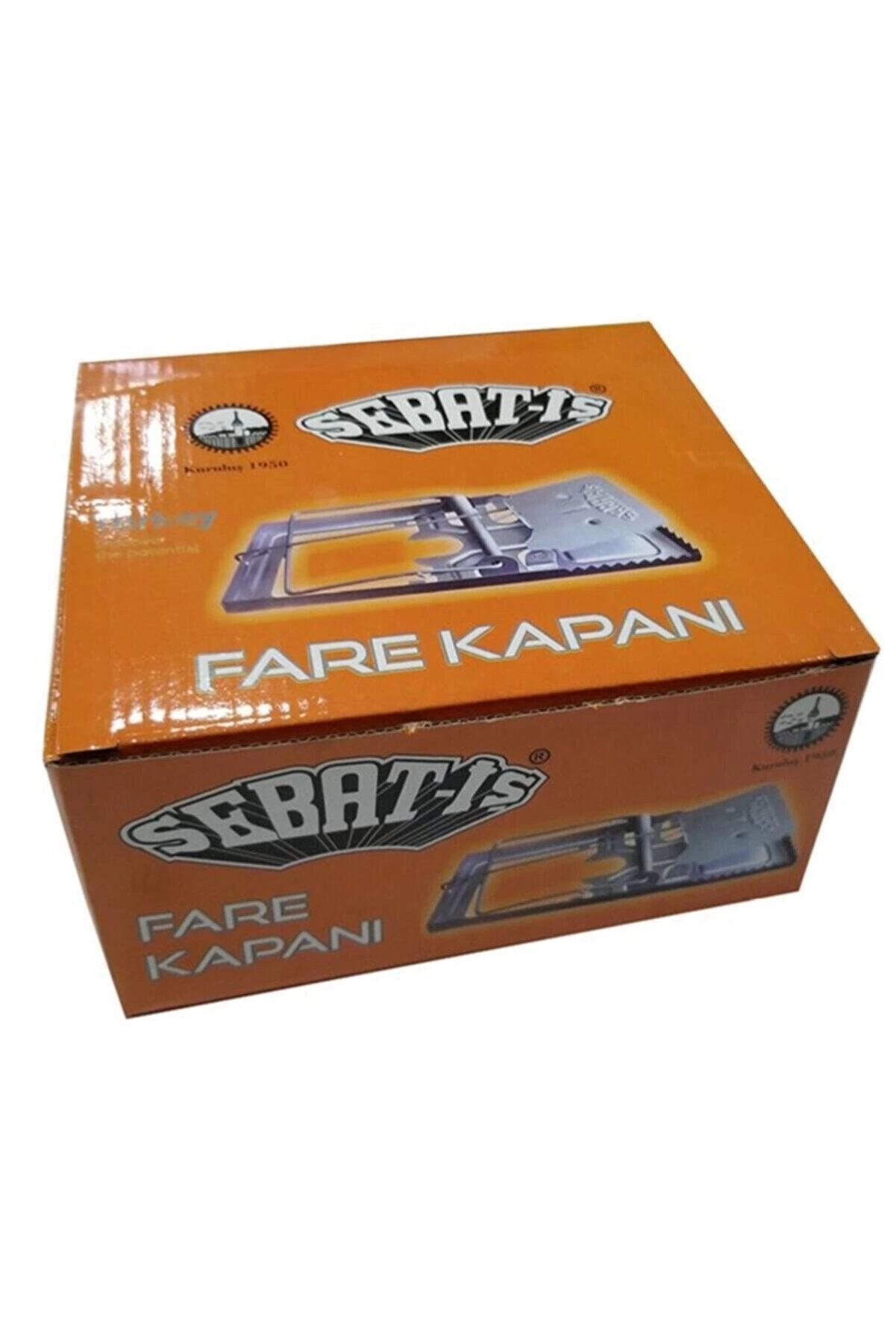 Sebat-iş Yaylı Metal Fare Kapanı 12 Adet ( Lisinya )