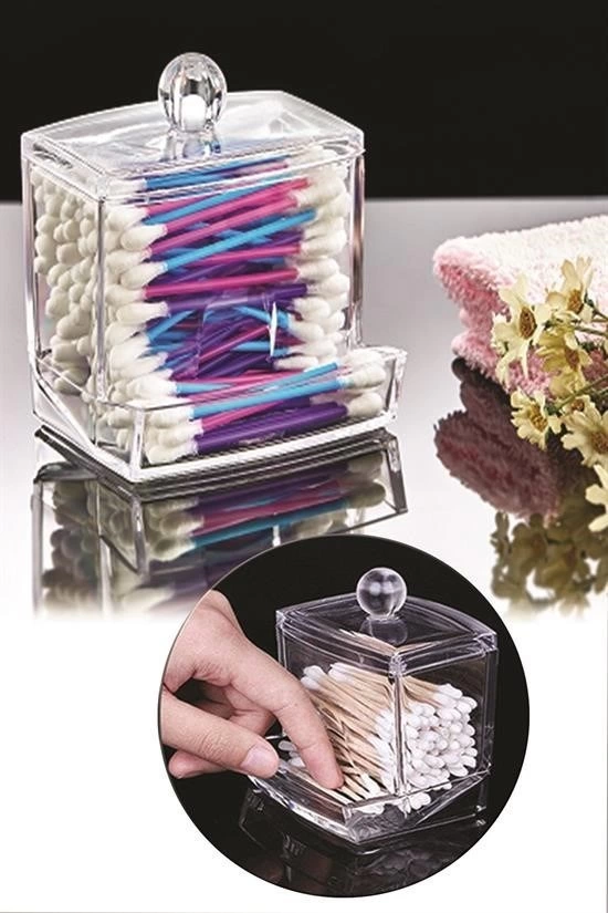 Şeffaf Kapaklı Kulak Temizleme Çubuğu Organizatörü Saklama Kutusu ( Lisinya ) Şeffaf Kapaklı Kulak Temizleme Çubuğu Organizatörü Saklama Kutusu ( Lisinya )