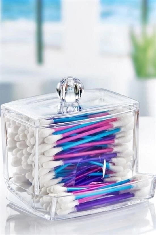 Şeffaf Kapaklı Kulak Temizleme Çubuğu Organizatörü Saklama Kutusu ( Lisinya ) Şeffaf Kapaklı Kulak Temizleme Çubuğu Organizatörü Saklama Kutusu ( Lisinya )