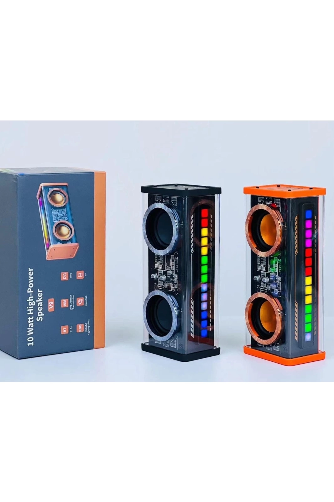 Şeffaf Mecha Müzik Tws Stereo Rgb İşıklı Hoparlör Kablosuz Bluetooth 5.0 Taşınabilir Hoparlör V9 ( Lisinya ) Şeffaf Mecha Müzik Tws Stereo Rgb İşıklı Hoparlör Kablosuz Bluetooth 5.0 Taşınabilir Hoparlör V9 ( Lisinya )