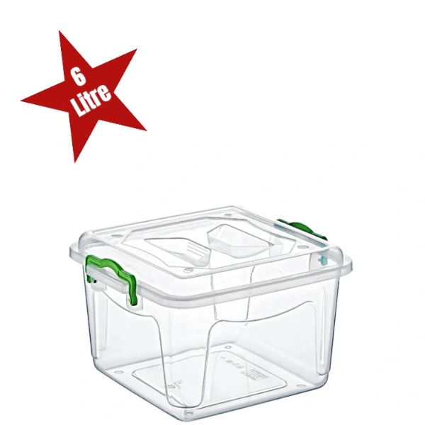 Şeffaf Saklama Kutusu 6 Litre ( Lisinya ) Şeffaf Saklama Kutusu 6 Litre ( Lisinya )
